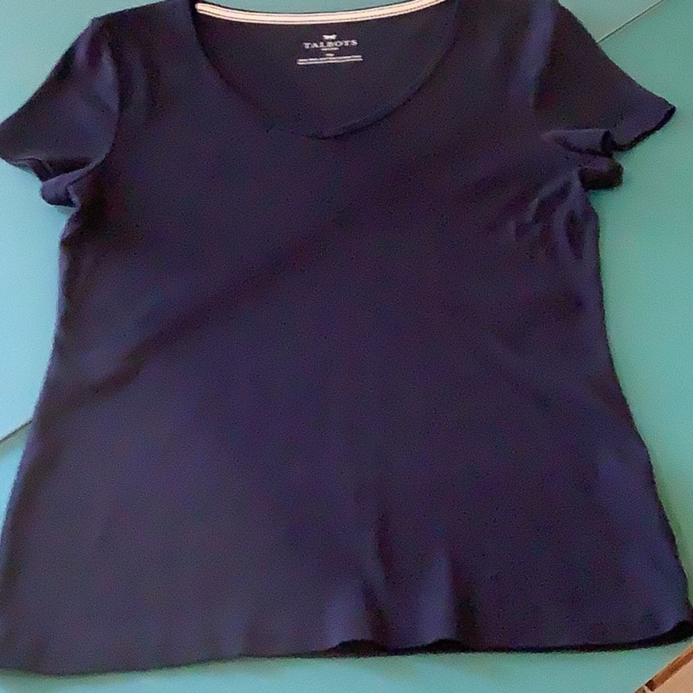 Talbots navy tee